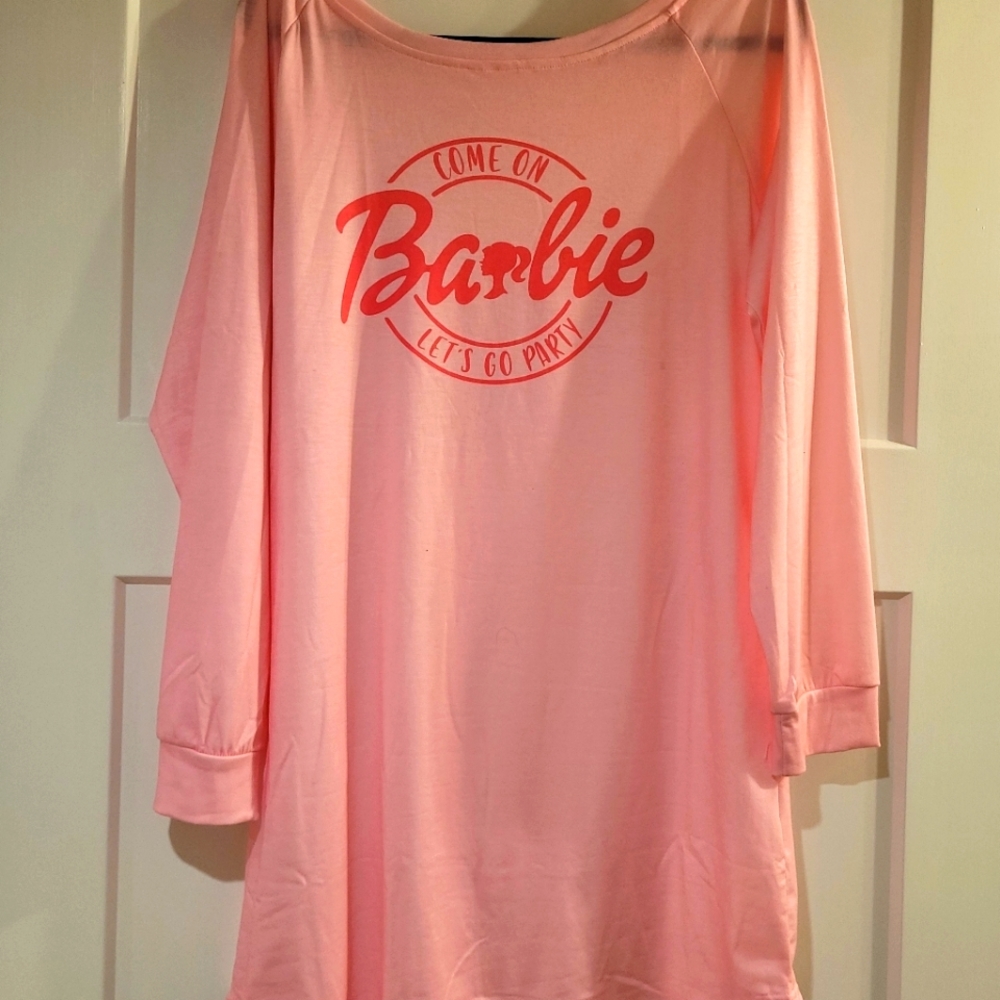 Barbie long sleve shirt dress